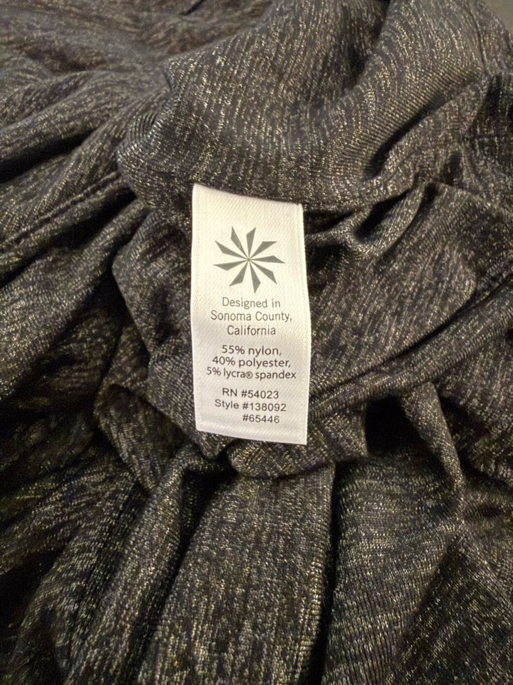 NWT Athleta Tulip Long Sleeve Dress Heathered Gray Black Size M - Picture 6 of 7